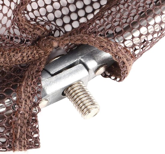 Schepnetkop - Visnet - Vissen - Drielaags RVS net - 40 cm - Grijs