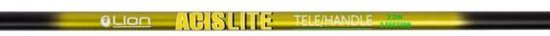 Schepnetstok| Lion Acis Tele handle 2.20m | schepnet steel van Merkloos