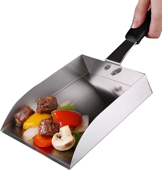 Schraper Schep Voor Het Koken | Spatel Voor Grillen En Bakplaat Voor Buitenshuis Restaurant Keuken Koken Camping