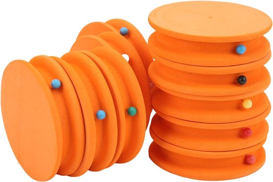 Schuimspoelen Vissen - Spoelen Lijn - Vislijnen Organiseren - Zacht EVA Materiaal - 10 Stuks - Oranje