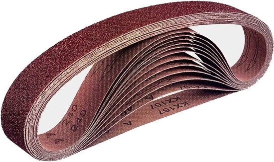 Schuurbanden │ 48 stuks │ 13 x 457 mm │ 8 x korrel 40/60/80/120/180/240 │ compatibel met bandvijlen │ schuurband │ Mixpack