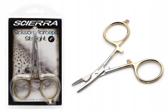 Scierra Rechte Roestvrij Staal Tang 4 inch - Visgerei