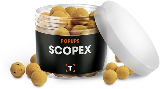 Scopex Pop-ups Geel | Aas | Karpervissen | Partikels | Karper Aas | Karper Vissen | Karper Voer | Karper van Merkloos
