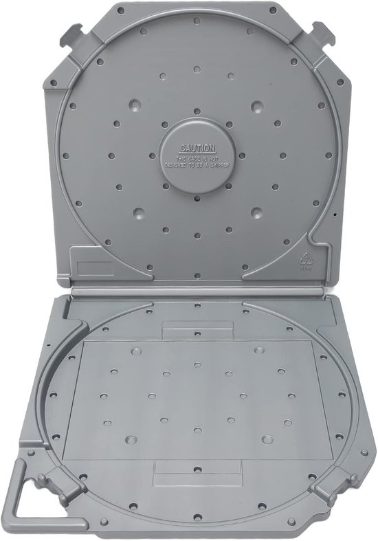 Scratchvrije 10 Inch Lege Tape Reel Opbergdoos voor Geluidsbanden, Plastic, Draagbare Handgreep, Geschikt voor Universele 10 Inch Open Reel Geluidsbanden, Compact en Praktisch