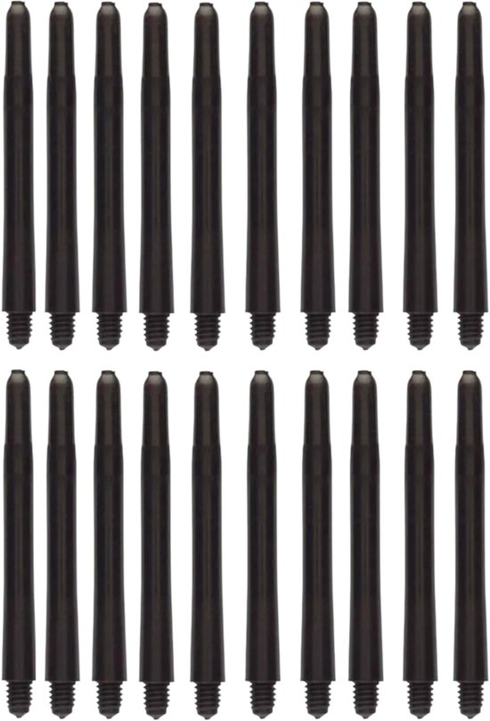 S&D | Dartpijlen shaft - 20 stuks - Zwart - 5,4 cm - Universeel - Nylon - Vervanging Steeltje Achterkant - Flights van S&D