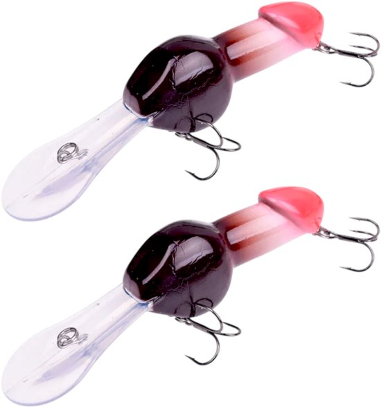 S&D - Kunstaas Penis plug - 2 stuks - 27g 14cm - Grappig kunstaas - Diep lopend - Roofvissen - Bovengemiddeld groot van S&D