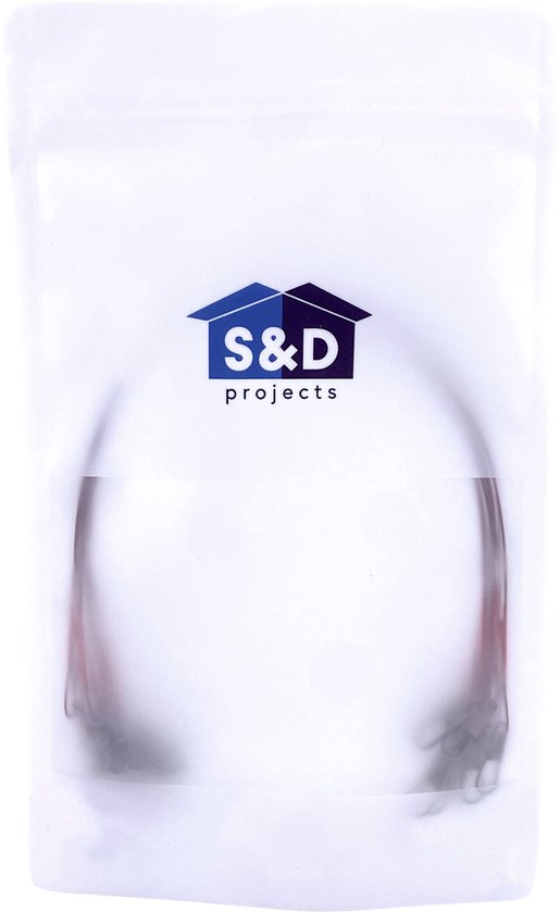 S&D - Stalen onderlijn vissen - 10 stuks - Rood - 14kg 25cm - Hengelsport - Voor roofvissen met kunstaas van S&D