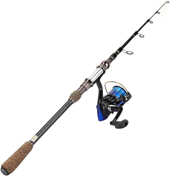 Sea Fishing Rod - Telescoop, lichte koolstofvezel, hengel voor vissen in de open lucht van Merkloos