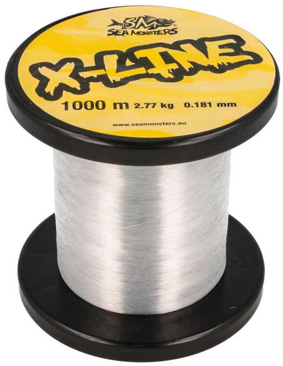Sea Monsters X-line 1000 M Monofilament Zilver 0.148 mm van Merkloos
