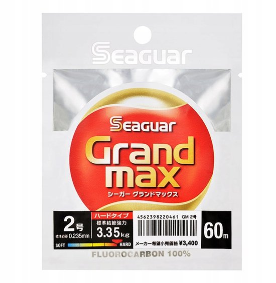 Seaguar GrandMax Fluorocarbon-lijn # 1,75 / 0,218 mm / 6,4 lb / 60 m van Merkloos