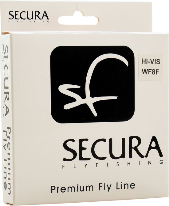 Secura Fly Line WF8F HI-VIS - Vislijn - Vliegvislijn - Taper - Oranje - Forel - Vliegvissen van Merkloos