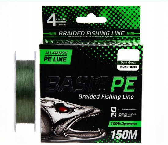 SELECT BASIC PE Visdraad 150m Donkergroen 0.14mm 6.8kg van Merkloos