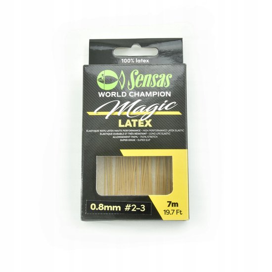 Sensas Magic Latex Elastiek 0.7mm 7m - Zacht en Sterk van Sensas