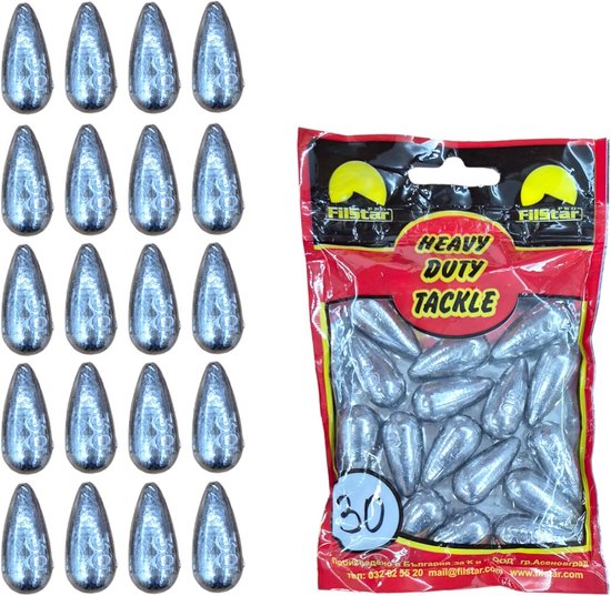 Set Hengellood Inline Grondlood Mix 30g - Ideaal voor Grondvissen en Karper