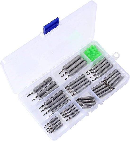 Set Loodgewichten Dropshot Vissen met Opbergdoos en Lichtgevende Kralen van Merkloos