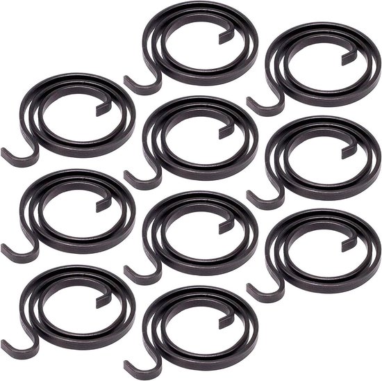 Set van 10 Deurhandgreepveren, 1.9 Rotaties, Binnen Spoel met Handgreep, 2.9 mm Breed voor Vervangen van Deurhandgrepen en Slotonderdelen