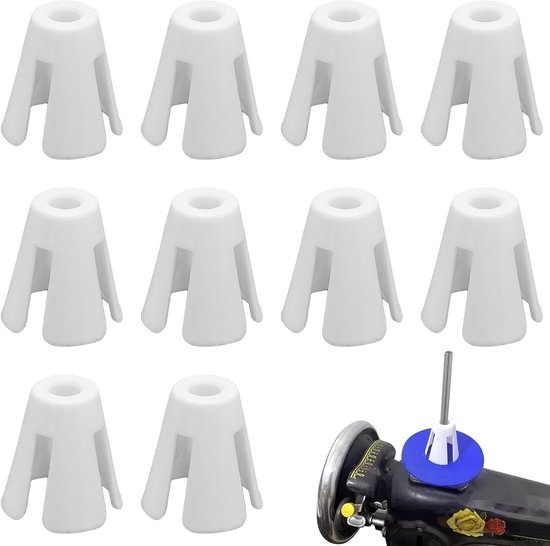 Set van 10 Draadhouders voor Naaimachines - Plastic Cone Holders voor Industrieel Gebruik, Ideaal voor Serger en Spoel Draad
