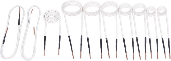 Set van 10 Inductieverwarmingsspoelen met 2,5 mm Messing Kern voor het Verwijderen van Roestige Moeren en Bouten, Ideaal voor Metaalbewerking en Onderhoud van Merkloos