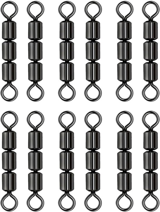 Set van 12 Triple Vertebra Hengels met Hoge Snelheid, Perfect voor Forelvissen en Accessoires van Merkloos