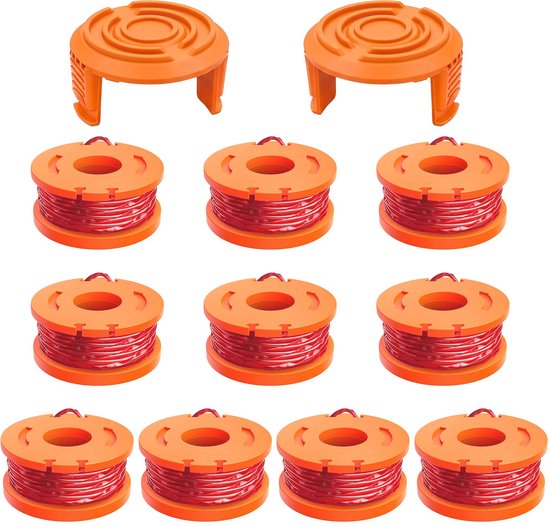 Set van 12 vervangende draadspoelen voor grasmaaiers met 20V