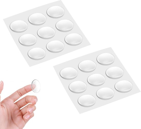 Set van 18 Antislip Siliconen Pads van 30 mm - Zelfklevende Rubber Voetjes, Antislip Stopper en Beschermers voor Thuis en School