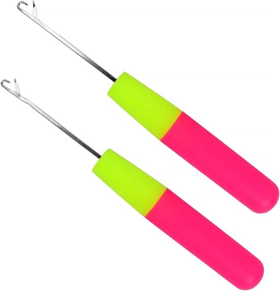 Set van 2 Haaknaalden voor Latch Hook en Haken, Ideaal voor DIY Creatieve Projecten, Maten 3.8mm en 5.7mm