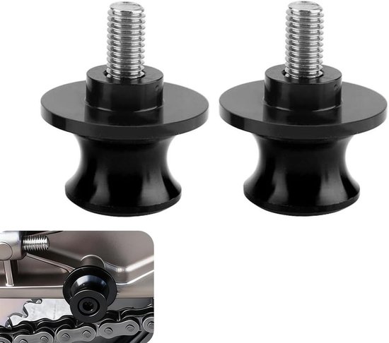 Set van 2 M8 Diabolos voor Motorfiets, Kantelbare Spoel, Draaibare Armhouder, CNC Aluminium, Universeel voor Achterstand, Roller Ladder, Motoraccessoires, Motoronderdelen, Duurzaam Ontwerp