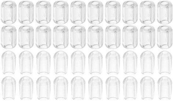 Set van 2 plastic beschermhoezen voor planken - Bescherming voor rekken, draadbeveiliging en schroefafdekkingen van PVC