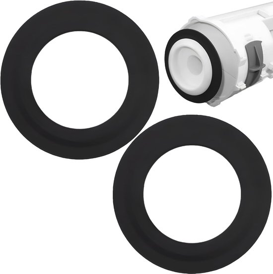 Set van 2 rubberen afdichtingen voor spoelventielen, 43 mm x 71 mm, duurzame siliconen afdichting voor optimale waterdichtheid en vervangingsonderdelen