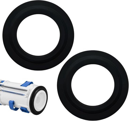 Set van 2 Vervangingsafdichtingen voor Toiletspoel, Geschikt voor Siamp Optima 49 50, 72mm x 45mm, Siliconen Afdichtingen voor Spoelklep, Duurzaam en Waterdicht