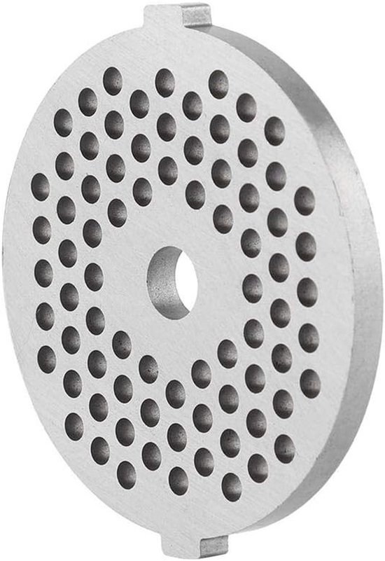 Set van 2 vleesmolen schijven met messen voor pasta en vlees, 3/7mm, ideaal voor keukengerei en maaltijdbereiding van Merkloos