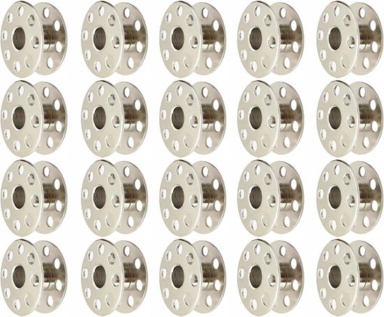 Set van 20 klossen naaimachine, ijzeren klossen die niet gemakkelijk roesten, universele hardware-accessoires voor naaimachine (21 mm x 9 mm/0,83 inch x 0,35 inch)