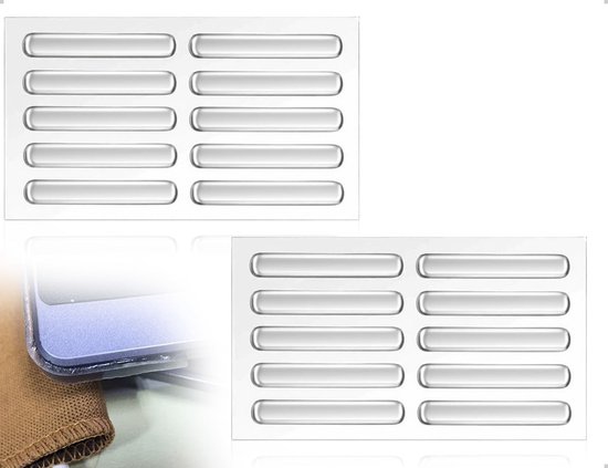 Set van 20 Zelfklevende Silicone Meubelstoppers - Transparante Beschermers voor Deuren, Lades en Muren, Geluidsdempers en Schokabsorbers