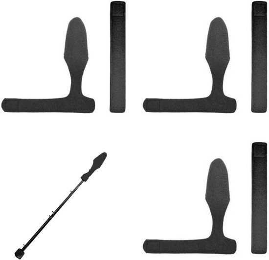 Set van 3 elastische hengelbanden, stevige touwtjes voor het bevestigen van hengels en accessoires