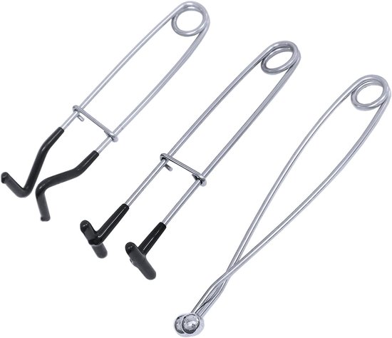 Set van 3 RVS Vismond Spreiders - Vismond Haak Verwijderaar en Retractor voor Eenvoudig Gebruik, Perfect voor Vissers