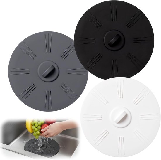 Set van 3 Siliconen Doucheafvoer Doppen - Universale Stopper voor Douche, Badkuip en Wastafel - 15 cm Afvoerfilter en Stopper voor Eenvoudige Afvoeroplossingen