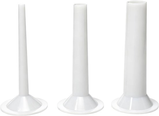 Set van 3 worstvullingsbuizen voor vleesmolen - Perfect voor zelfgemaakte worst, vleeswaren en BBQ gerechten