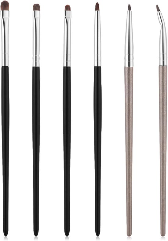 Set van 4 oogmake-upkwasten, mini-waskwasten voor eyeliner, kleine oogschaduwkwast voor oogmake-up, poeder, gel, crèmevloeibare concealer, highlighter, eyeliner-blending, detailkwast