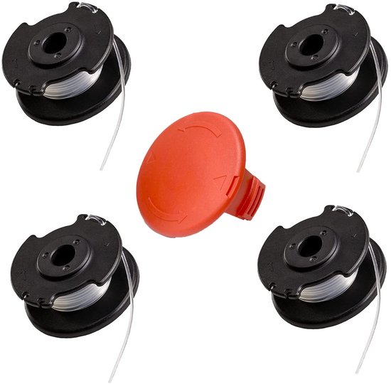 Set van 4 vervangende draadspoelen voor accu-grastrimmer