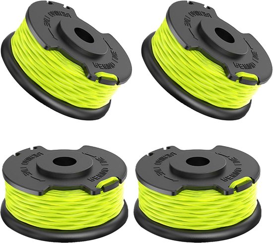 Set van 4 Vervangende Draadspoelen voor Trimmers, 2.0 mm Dikte, 6.1 m Lengte, Geschikt voor Diverse Merken