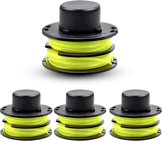 Set van 4 Vervangende Draadspoelen voor Trimmers, Compatibel met Diverse Modellen, Ø 1.2 mm, Lengte 8.4 m, Ideaal voor Tuinonderhoud en Grasmaaien