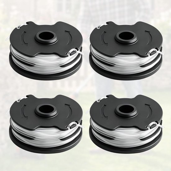 Set van 4 vervangende spoelen voor draadmaaiers, geschikt voor draadtrimmers, vervangingsdraad voor grasmaaiers en tuingereedschap