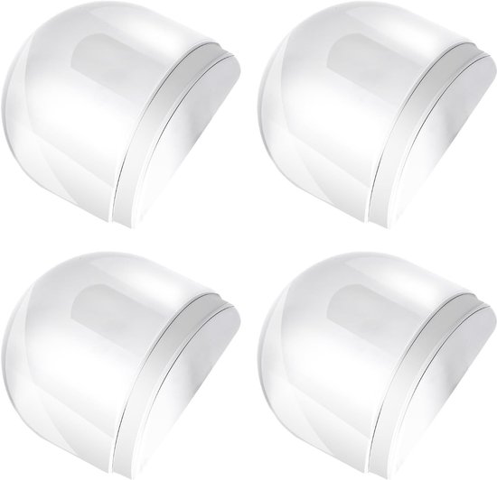 Set van 4 Zelfklevende Rubber Deurstopper zonder Boren - Transparante Wandbeschermers voor Thuis en Kantoor, Ideaal voor Meubels en Vloerbescherming