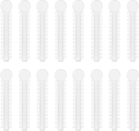 Set van 40 Elastische Rubber Tandbanden voor Orthodontie, Transparante Orthopedische Ringen en Ties, Ideaal voor Tandcorrectie en Beugels