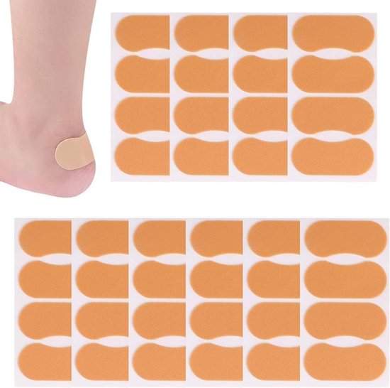 Set van 40 waterdichte hiel-/teenbeschermers, slijtvast, ideaal voor smalle schoenen en lang lopen, anatomische vormen