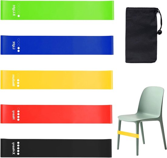 Set van 5 Rekbare Stoelbanden voor Kinderen - Elastische Fidgetbanden voor Hyperactiviteit, Sensomotorische Ontwikkeling en Concentratie Verbetering