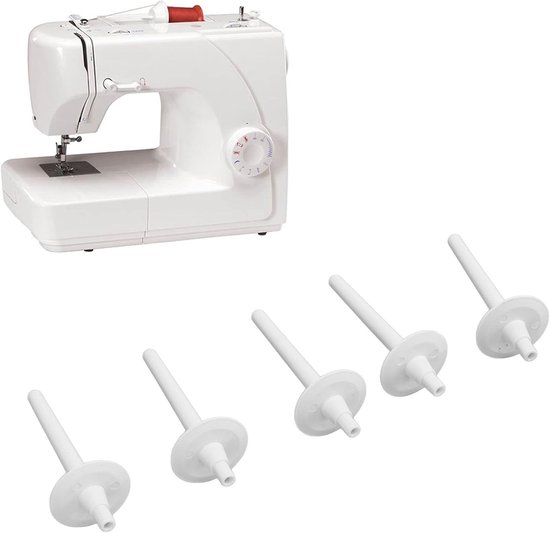 Set van 5 Spoel Pinnen en Houder voor Naaimachines, Reserveonderdelen voor Spoel Winder en Reparatie Accessoires