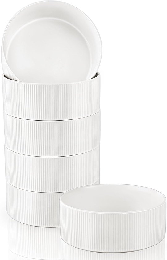 Set van 6 ontbijtschalen