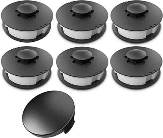 Set van 6 Vervangende Reservespoelen voor Elektrische Grastrimmer van Black+Decker
