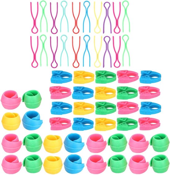 Set van 60 Draadspoelhouders van Silicoon - Handige Clips en Klemmen voor Borduurwerk en Naaien